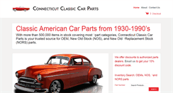 Desktop Screenshot of connecticutclassiccarparts.com