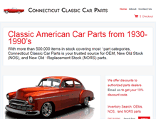 Tablet Screenshot of connecticutclassiccarparts.com